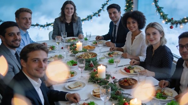 Organiser un repas de fin d'année entreprise : un moment clé